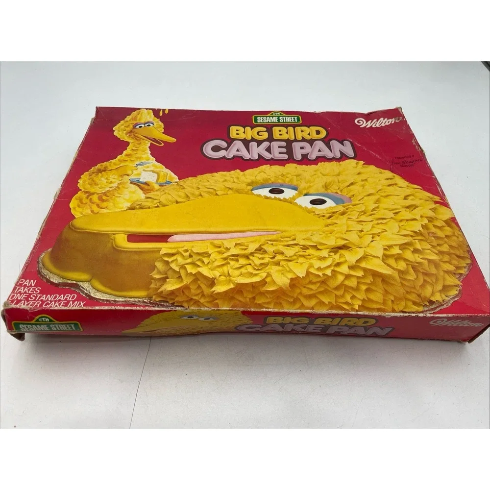 Wilton Sesame Street Muppets Big Bird Cake Pan VTG 1977 #502-7407 W/Instructions